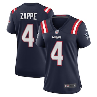 womens nike bailey zappe navy new england patriots game play